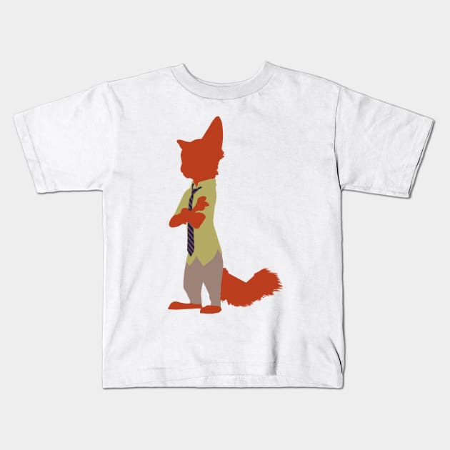 Wiley Fox Kids T-Shirt by beefy-lamby